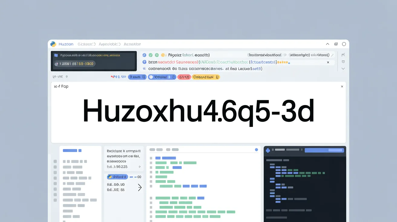 software name huzoxhu4.f6q5-3d python