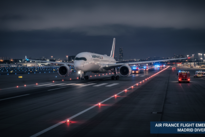 Air France Flight Emergency Madrid Diversion
